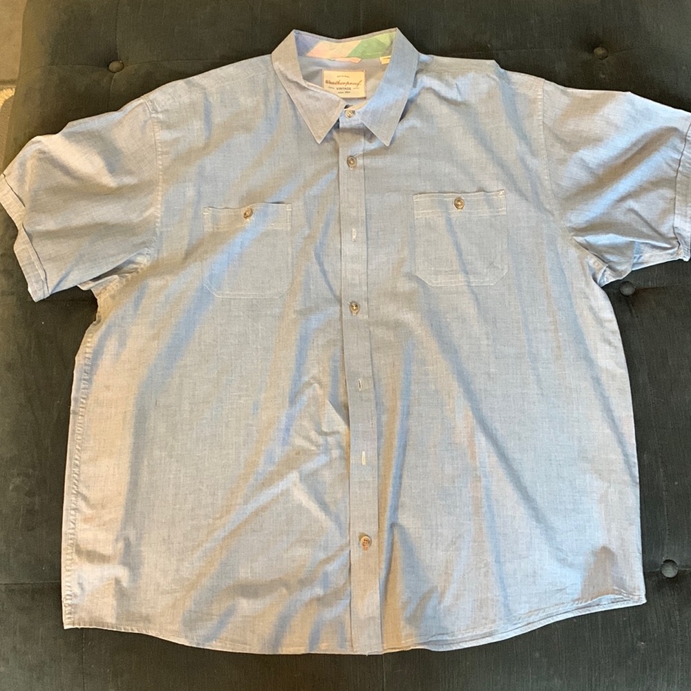 Weatherproof Vintage short sleeve buttoned collared shirt - Men’s size 2XL Used